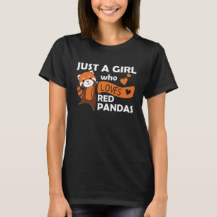 Camiseta Red Pandas Girl ama Red Panda Kawaii Cuecas