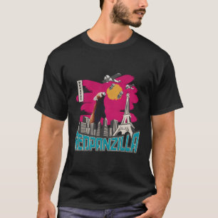 Camiseta Red Pandazilla Red Panda Bear Red Panzilla Japão C