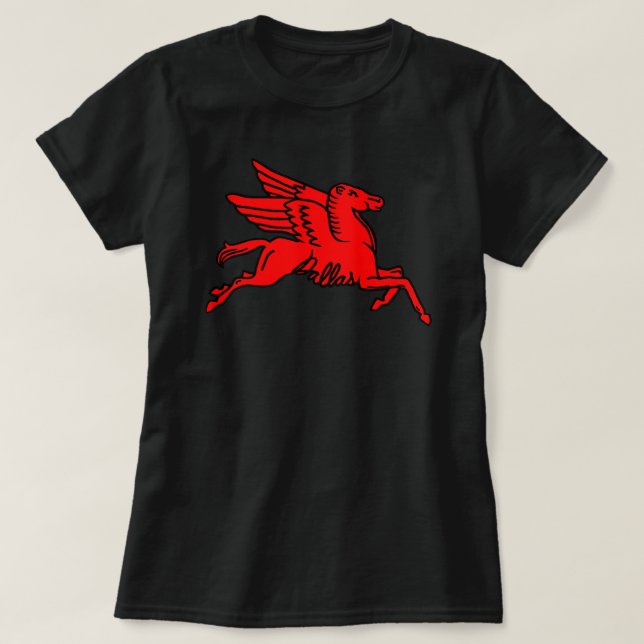 Camiseta Red Pegasus Dallas Texas (Frente do Design)