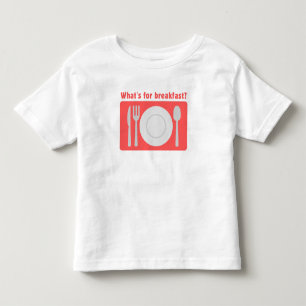 Camiseta Red Placemat O que é para o café da manhã