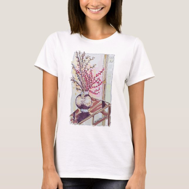 Camiseta Red Plum Blossoms (Frente)