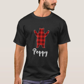 Camiseta Red Poppy Bear Buffalo - Xadrez Familiar Paja