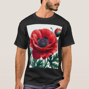 Camiseta Red Poppy Floral