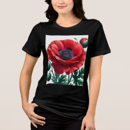 Camiseta Red Poppy Floral