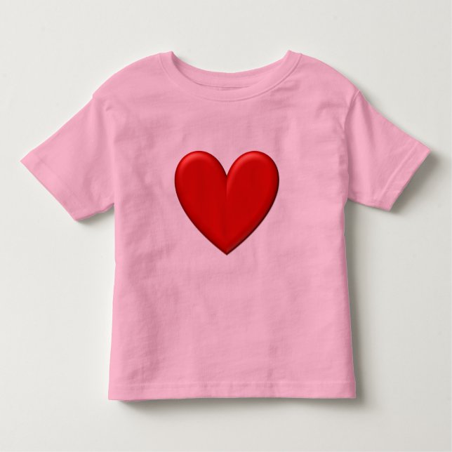 Camiseta Red Puffy Heart (Frente)