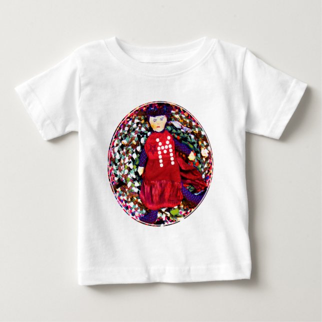 Camiseta Red Rag Queen Textile Dolly com seu Monograma (Frente)