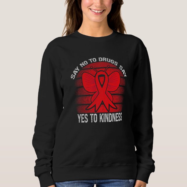 Camiseta Red Ribbon Week Say No To Drugs Say Yes To Kindnes (Frente)