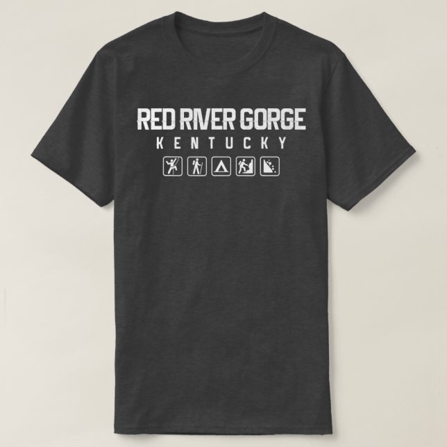 Camiseta Red River Gorge Kentucky Outdoor (Frente do Design)