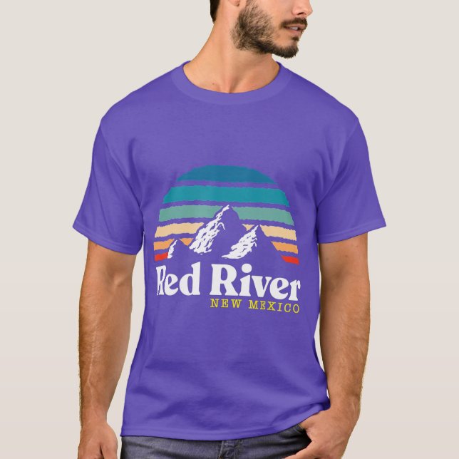 Camiseta Red River New Mexico Ski Resort 1980s Retro (Frente)