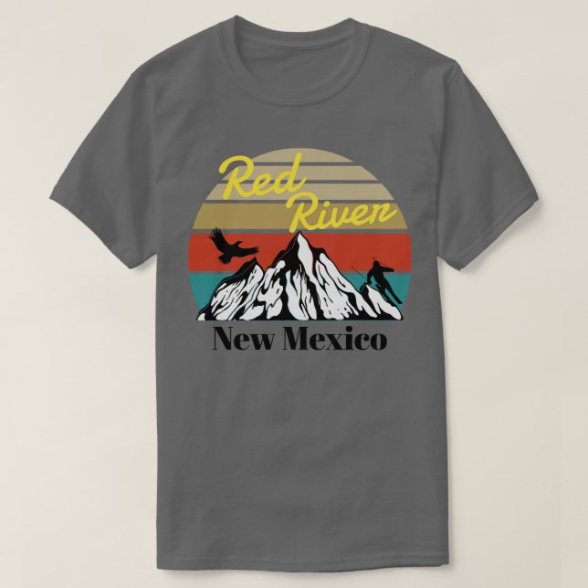Camiseta Red River ski Novo México (Frente do Design)
