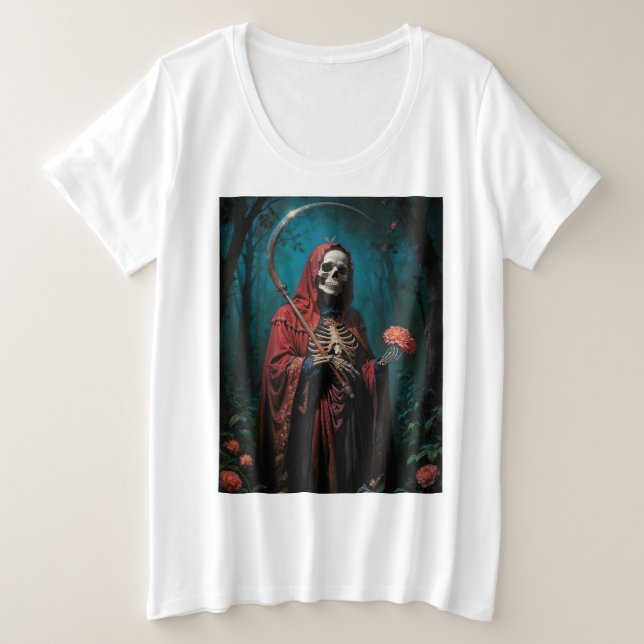 Camiseta Red Robe Santa Muerte (Frente do Design)
