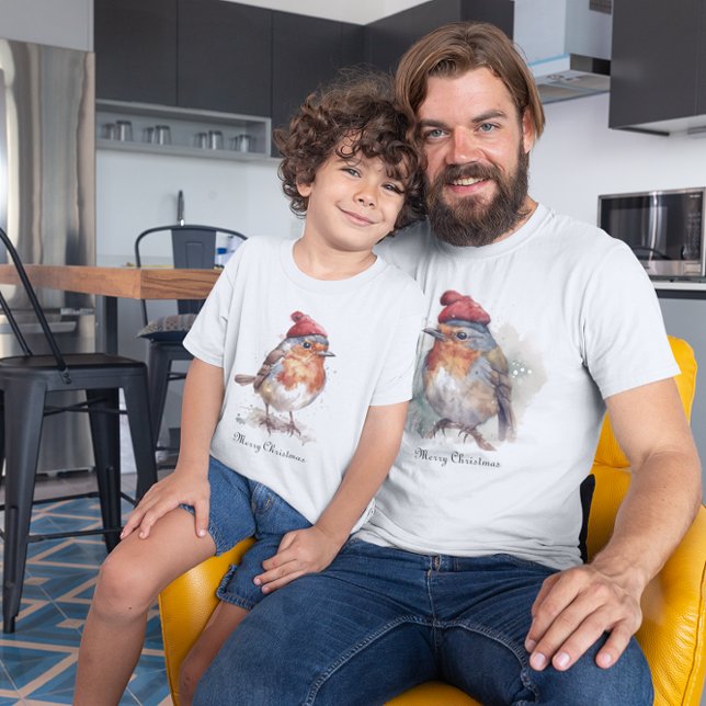 Camiseta Red Robin Natal, personalizável (Criador carregado)