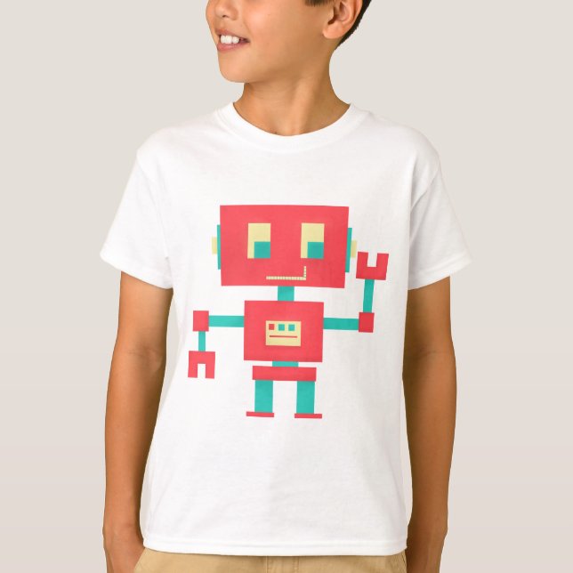 Camiseta Red Robot Kid (Frente)