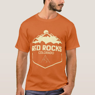 Camiseta Red Rocks Colorado Belas Montanhas Rochosas vinta