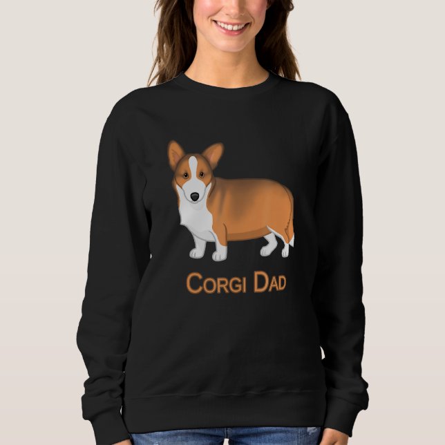 Camiseta Red Sable Cardigan Welsh Corgi Pai (Frente)