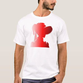 Camiseta Red Silhouette 1800s Fashion Inglaterra Mulher 2