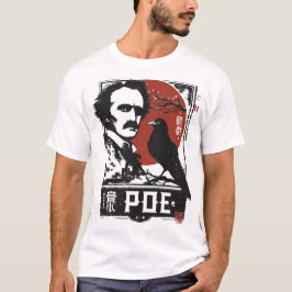 Camiseta Red Sun Edgar Allan Poe | Retrato do Escritor Góti