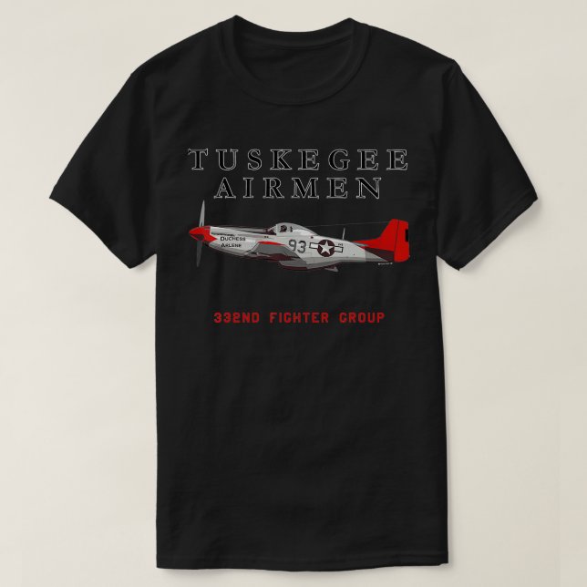 Camiseta Red Tails P51 (Frente do Design)