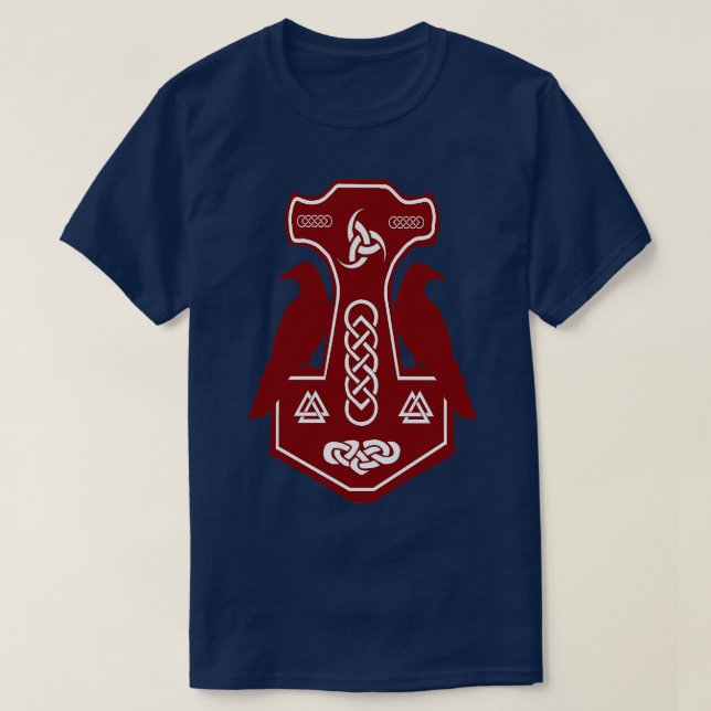 Camiseta Red Thors Hammer (Frente do Design)
