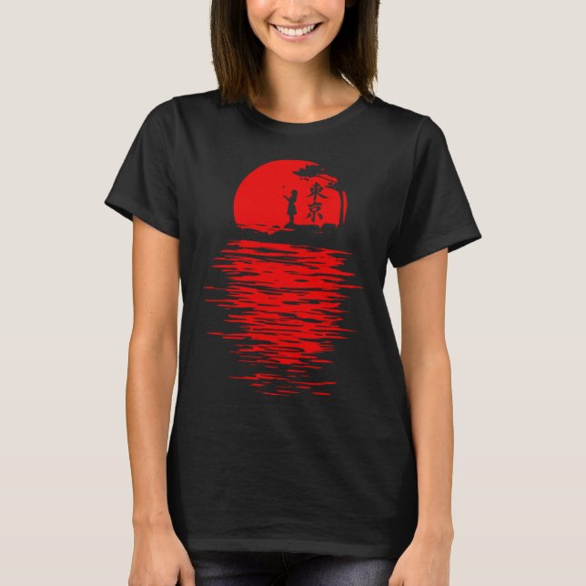 Camiseta Red Tokyo Japonês Meninas (Frente)