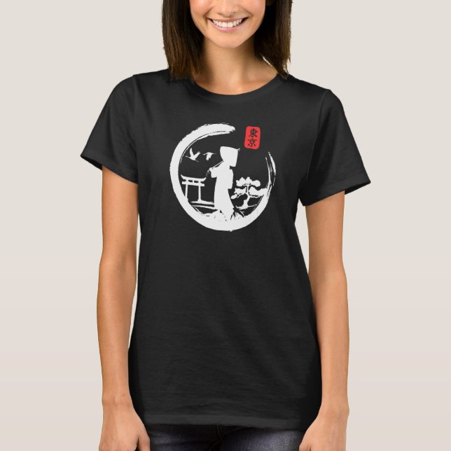 Camiseta Red Tokyo Japonês Meninas 1 (Frente)