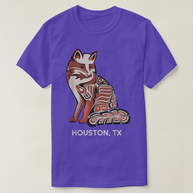 Camiseta Red Tribal Do Houston Native American Trabalho de  (Frente do Design)