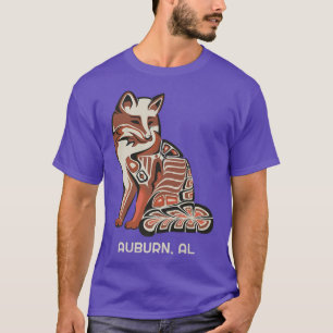 Camiseta Red Tribal Fo Auburn Trabalho de arte