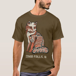 Camiseta Red Tribal Fo Cedar Fala Nativo Trabalho de arte