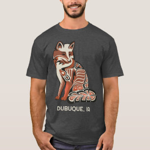 Camiseta Red Tribal Fo Dubuque Native American Artwork
