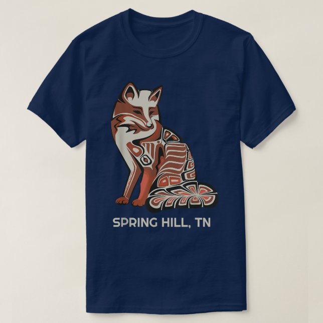 Camiseta Red Tribal Fo SpringHill Native American Trabalho  (Frente do Design)