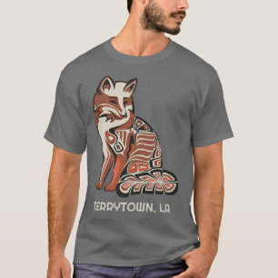 Camiseta Red Tribal For Terrytown Trabalho de arte Native A