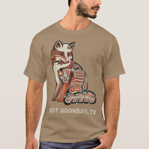 Camiseta Red Tribal Fox ArKansas - Trabalho de arte Nativo
