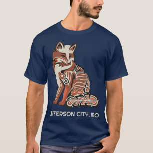 Camiseta Red Tribal Fox Jefferson City Native American Artí