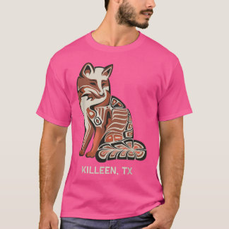 Camiseta Red Tribal Fox Killeen Native American Artwork Sty