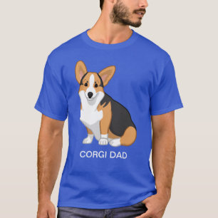 Camiseta Red Tricolor Pembroke Welsh Corgi Pai