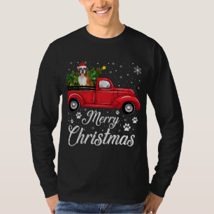 Camiseta Red Truck Felry Boi de Natal Cachorro de Natal