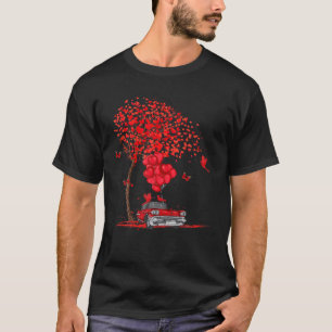 Camiseta Red Truck Happy Valentines Day Casal Engraçado Mat