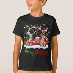 Camiseta Red Truck Merry Christmas Tree Border Collie Pajam
