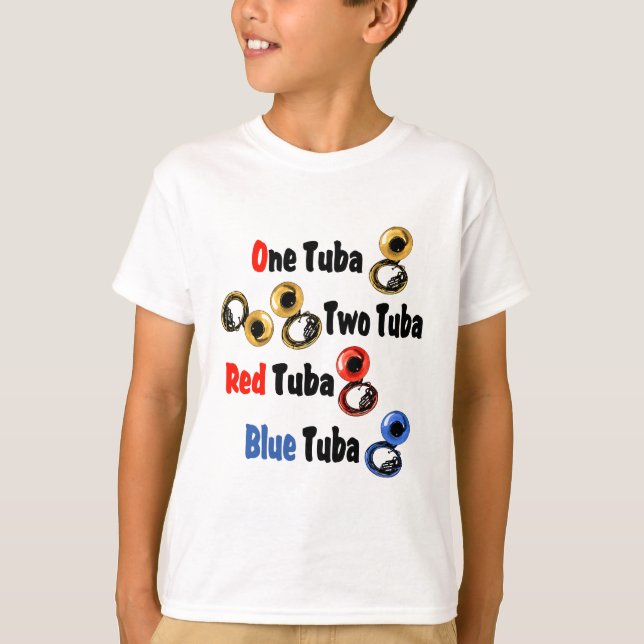 Camiseta Red Tuba Blue Tuba (Frente)