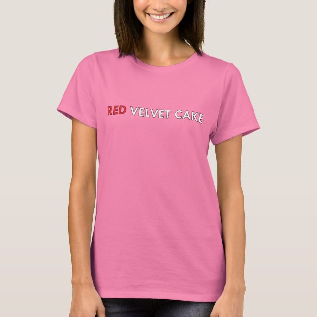 Camiseta Red Velvet Cake (Frente)