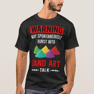 Camiseta Red Warning Sand Art