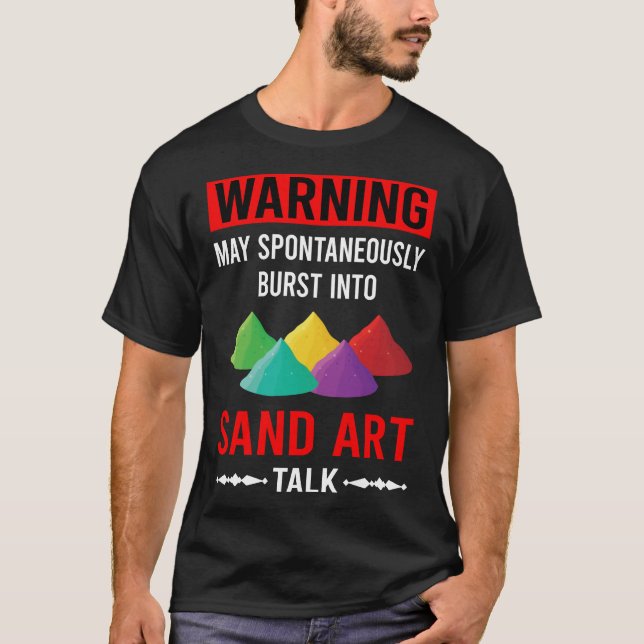 Camiseta Red Warning Sand Art (Frente)