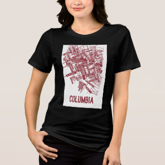 Camiseta Red & White Abstract Graphic Tee