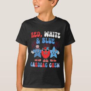 Camiseta Red White Blue Cardiology Cath Lab 4t