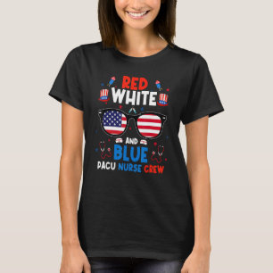 Camiseta Red White Blue Pacu Enfermeira Patriótica 4 de jul