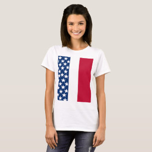 Camiseta Red White Blue Star feliz Dia da Independência