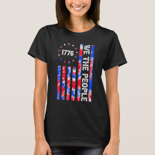 Camiseta Red White Blue Tie Dye American Flag 1776 We The P