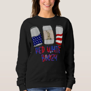 Camiseta Red White Boozy 4 de julho Independência do Bebend