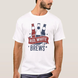 Camiseta Red, White & Breers: Cerveja Patriótica