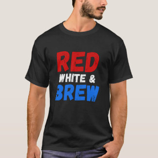Camiseta RED WHITE & BREW Unisex Mens Engraçado América T-S